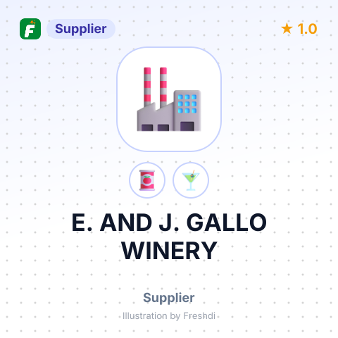 E. AND J. GALLO WINERY – summary card, no photo uploaded yet