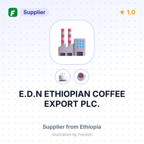 E.D.N ETHIOPIAN COFFEE EXPORT PLC. – summary card, no photo uploaded yet