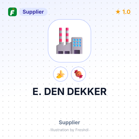 E. DEN DEKKER – summary card, no photo uploaded yet