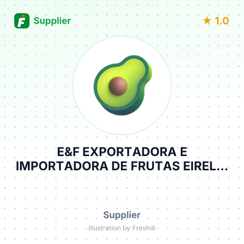 E&F EXPORTADORA E IMPORTADORA DE FRUTAS EIRELI – summary card, no photo uploaded yet