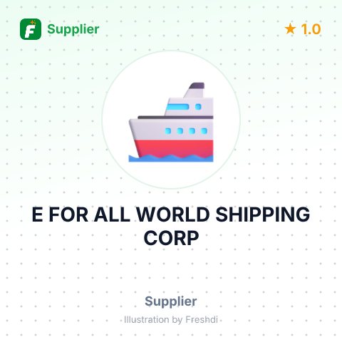 E FOR ALL WORLD SHIPPING CORP – summary card, no photo uploaded yet
