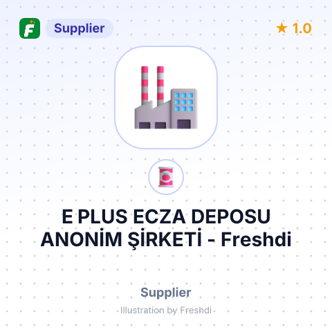 E PLUS ECZA DEPOSU ANONİM ŞİRKETİ – summary card, no photo uploaded yet