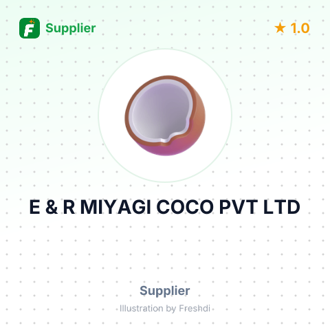 E & R MIYAGI COCO PVT LTD – summary card, no photo uploaded yet