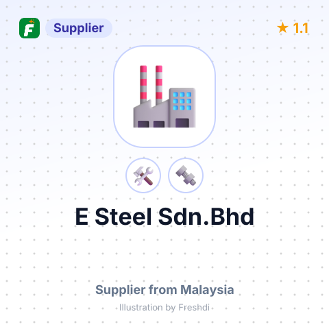 E Steel Sdn.Bhd – summary card, no photo uploaded yet
