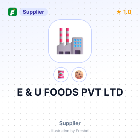 E & U FOODS PVT LTD – summary card, no photo uploaded yet