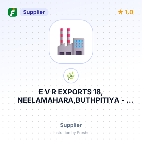 E V R EXPORTS 18, NEELAMAHARA,BUTHPITIYA – summary card, no photo uploaded yet