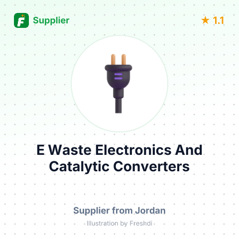 E Waste Electronics And Catalytic Converters  – summary card, no photo uploaded yet