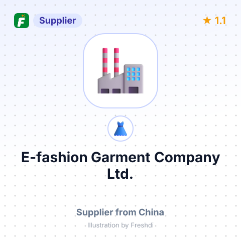 E-fashion Garment Company Ltd. – summary card, no photo uploaded yet