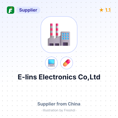 E-lins Electronics Co,Ltd – summary card, no photo uploaded yet