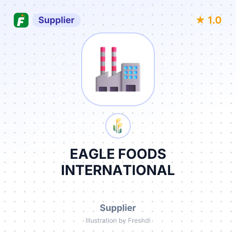 EAGLE FOODS INTERNATIONAL – summary card, no photo uploaded yet