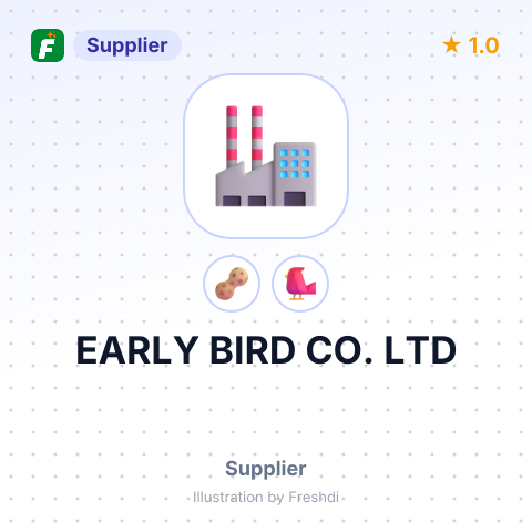 EARLY BIRD CO. LTD – summary card, no photo uploaded yet