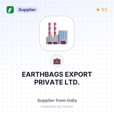 EARTHBAGS EXPORT PRIVATE LTD. – summary card, no photo uploaded yet
