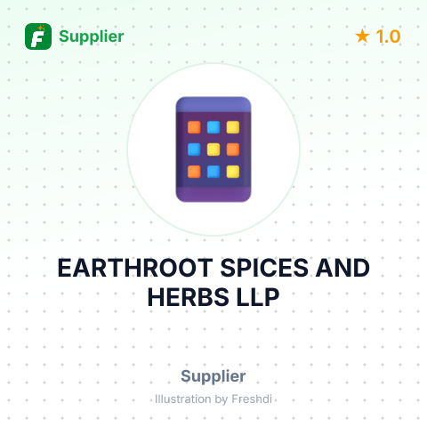 EARTHROOT SPICES AND HERBS LLP – summary card, no photo uploaded yet