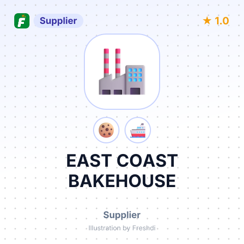 EAST COAST BAKEHOUSE – summary card, no photo uploaded yet