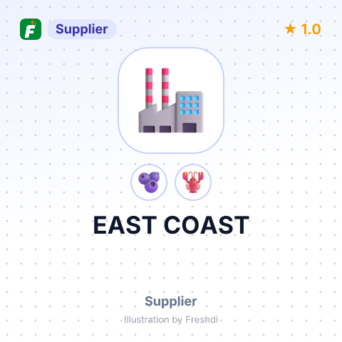EAST COAST – summary card, no photo uploaded yet