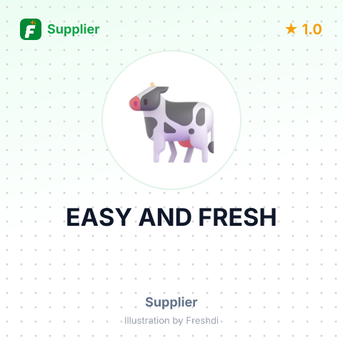 EASY AND FRESH – summary card, no photo uploaded yet