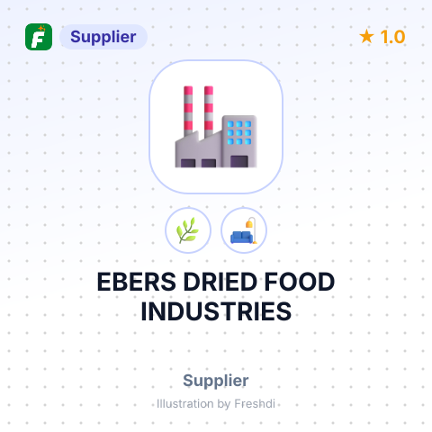 EBERS DRIED FOOD INDUSTRIES – summary card, no photo uploaded yet