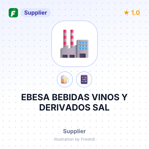 EBESA BEBIDAS VINOS Y DERIVADOS SAL – summary card, no photo uploaded yet