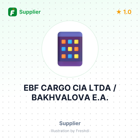 EBF CARGO CIA LTDA / BAKHVALOVA E.A. – summary card, no photo uploaded yet