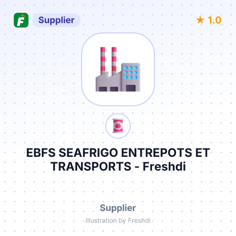 EBFS SEAFRIGO ENTREPOTS ET TRANSPORTS – summary card, no photo uploaded yet