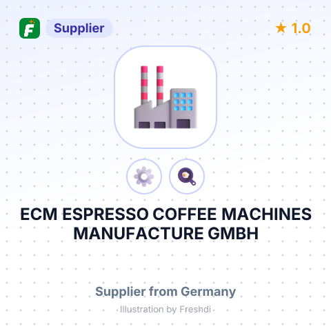 ECM ESPRESSO COFFEE MACHINES MANUFACTURE GMBH – summary card, no photo uploaded yet
