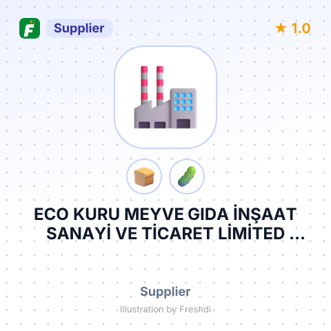 ECO KURU MEYVE GIDA İNŞAAT SANAYİ VE TİCARET LİMİTED ŞİRKETİ – summary card, no photo uploaded yet