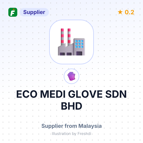 ECO MEDI GLOVE SDN BHD – summary card, no photo uploaded yet