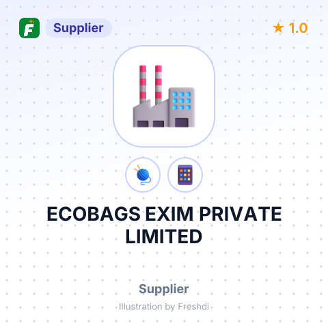 ECOBAGS EXIM PRIVATE LIMITED – summary card, no photo uploaded yet