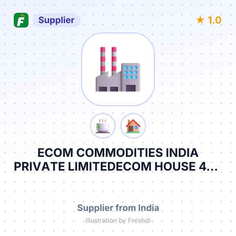 ECOM COMMODITIES INDIA PRIVATE LIMITEDECOM HOUSE 489 11 BOREWELL ROAD WHITEFIELD BANGALORE 560 066 INDI – summary card, no photo uploaded yet