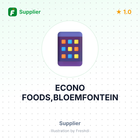 ECONO FOODS,BLOEMFONTEIN – summary card, no photo uploaded yet