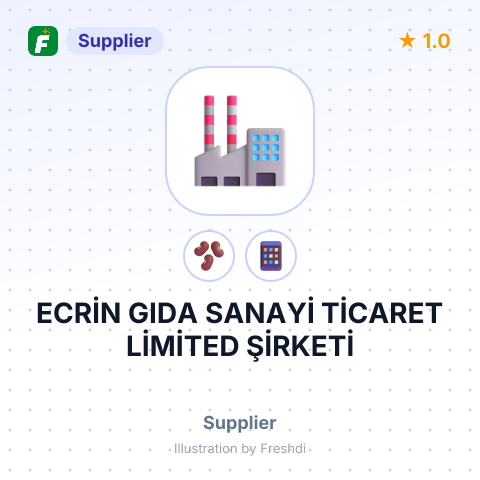 ECRİN GIDA SANAYİ TİCARET LİMİTED ŞİRKETİ – summary card, no photo uploaded yet