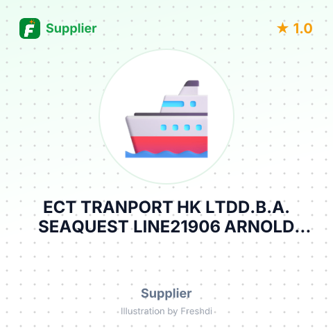 ECT TRANPORT HK LTDD.B.A. SEAQUEST LINE21906 ARNOLD CENTER ROADCARSON CA – summary card, no photo uploaded yet