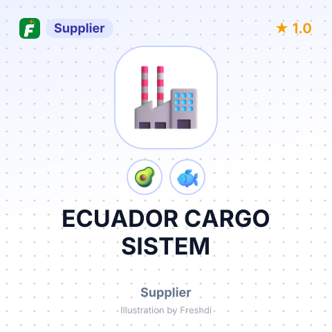 ECUADOR CARGO SISTEM – summary card, no photo uploaded yet