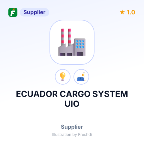 ECUADOR CARGO SYSTEM UIO – summary card, no photo uploaded yet