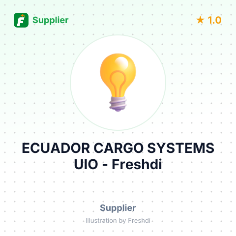 ECUADOR CARGO SYSTEMS UIO – summary card, no photo uploaded yet
