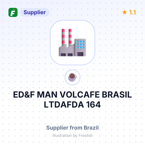 ED&F MAN VOLCAFE BRASIL LTDAFDA 164 – summary card, no photo uploaded yet