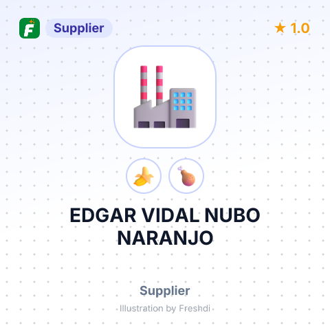 EDGAR VIDAL NUBO NARANJO – summary card, no photo uploaded yet