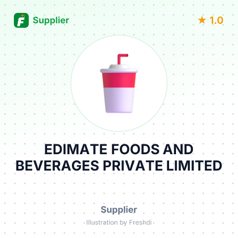 EDIMATE FOODS AND BEVERAGES PRIVATE LIMITED – summary card, no photo uploaded yet