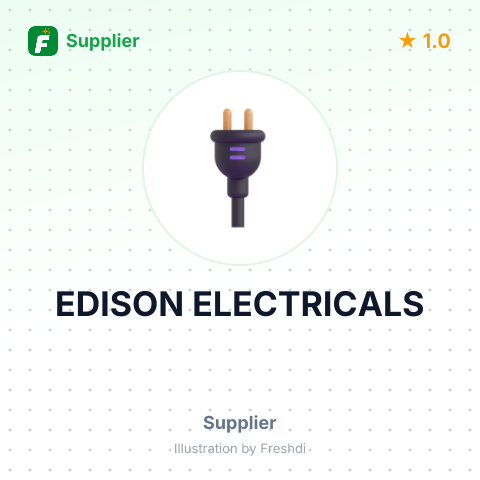 EDISON ELECTRICALS – summary card, no photo uploaded yet