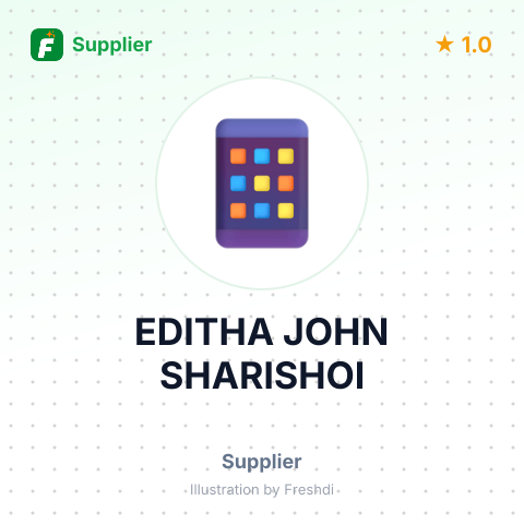EDITHA JOHN SHARISHOI – summary card, no photo uploaded yet