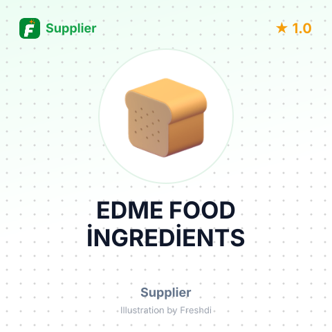 EDME FOOD İNGREDİENTS – summary card, no photo uploaded yet