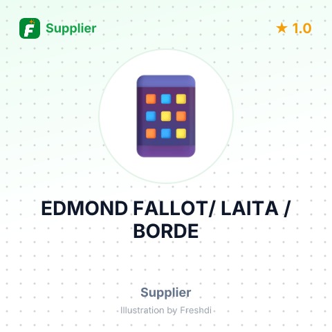 EDMOND FALLOT/ LAITA / BORDE – summary card, no photo uploaded yet
