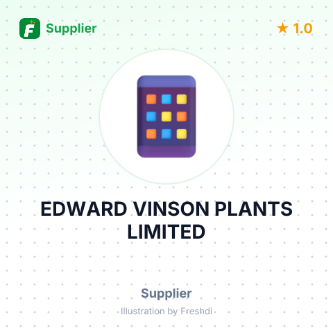 EDWARD VINSON PLANTS LIMITED – summary card, no photo uploaded yet