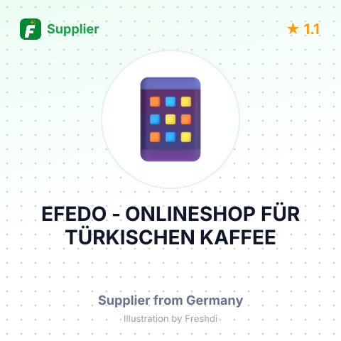 EFEDO - ONLINESHOP FÜR TÜRKISCHEN KAFFEE – summary card, no photo uploaded yet