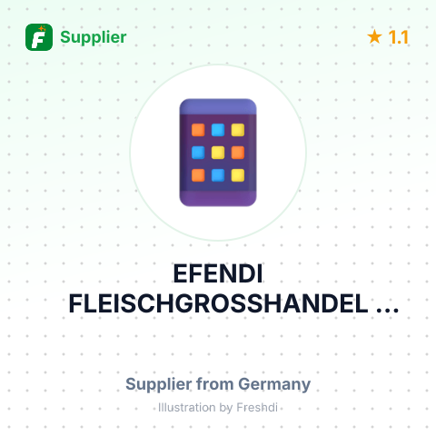 EFENDI FLEISCHGROSSHANDEL GMBH – summary card, no photo uploaded yet