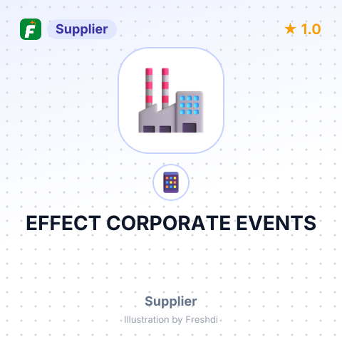 EFFECT CORPORATE EVENTS – summary card, no photo uploaded yet