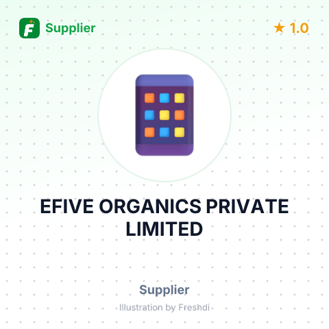 EFIVE ORGANICS PRIVATE LIMITED – summary card, no photo uploaded yet