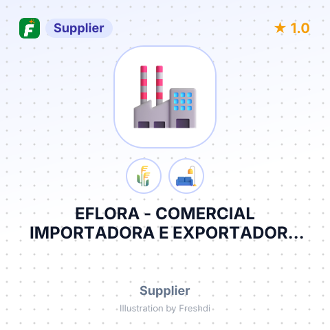 EFLORA - COMERCIAL IMPORTADORA E EXPORTADORA LTDA – summary card, no photo uploaded yet