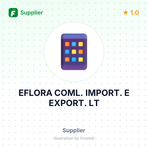 EFLORA COML. IMPORT. E EXPORT. LT – summary card, no photo uploaded yet