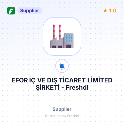 EFOR İÇ VE DIŞ TİCARET LİMİTED ŞİRKETİ – summary card, no photo uploaded yet
